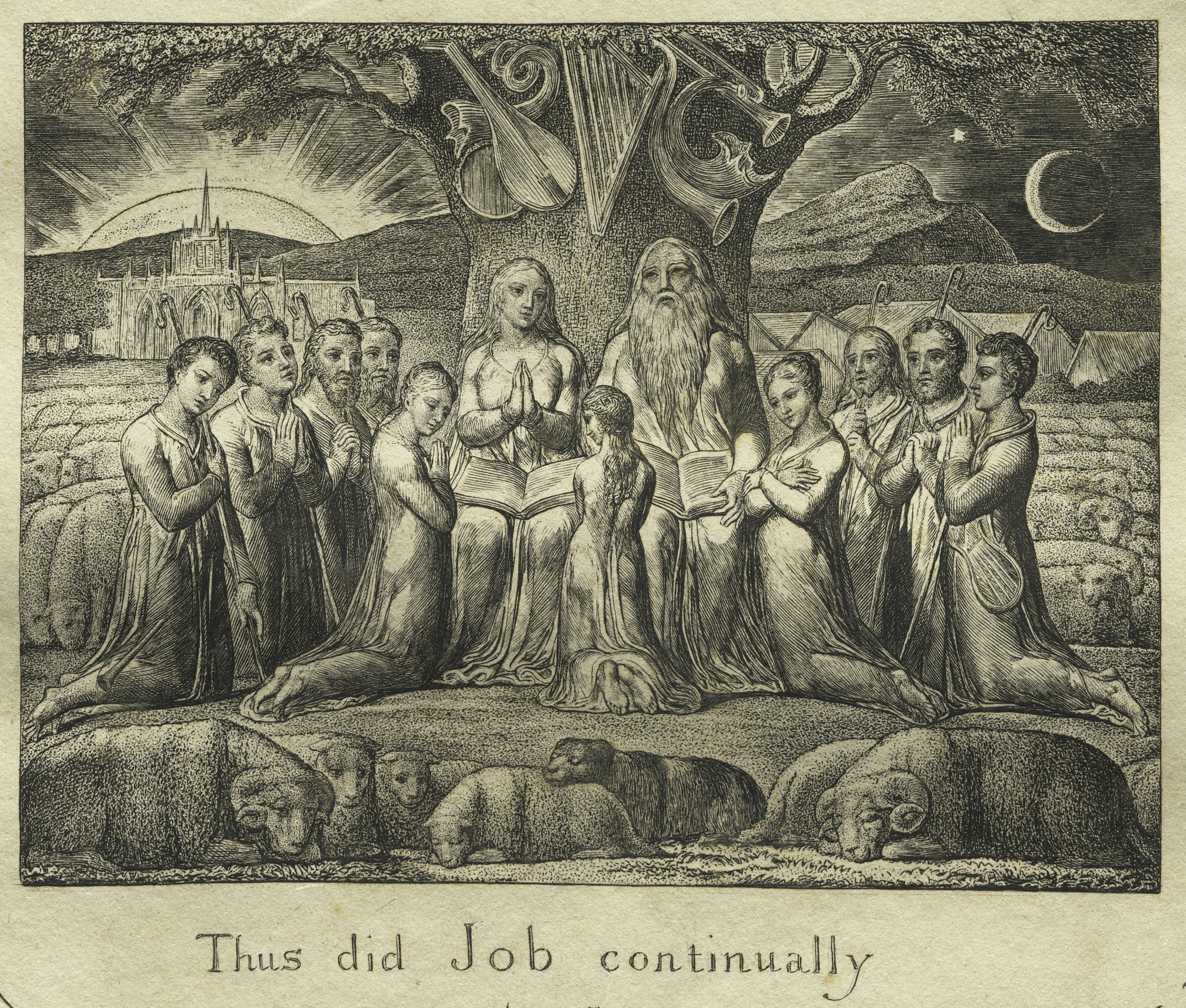 Job and Family by William Blake